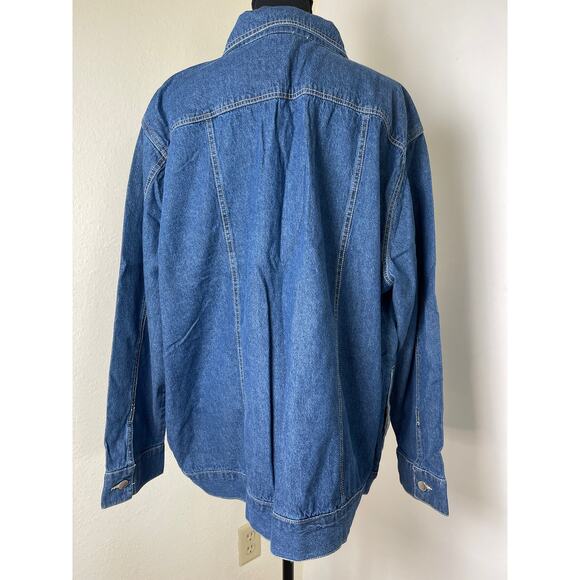 VTG Tudor Court Women's Denim Embroidered Floral Lagenlook Western Jacket 3X - Picture 2 of 12